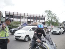 Sat Lantas Polres Lhokseumawe Jaring Puluhan Kendaraan Knalpot Brong