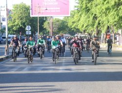 Sinergisitas TNI-Polri, Kapolda Aceh dan Pangdam IM Gowes Bersama