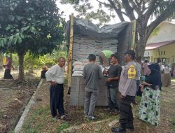 Personel Subsektor Banda Baro Amankan Penyaluran Bantuan Pangan Tahap III