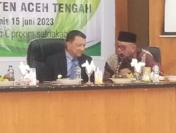 Pj. Bupati  Aceh Tengah membuka Rapat Koordinasi dan Rembuk Stunting .