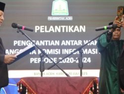 Penjabat Gubernur Lantik Abdul Quddus sebagai PAW Anggota Komisi Informasi Aceh