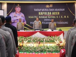Kunker di Polres Aceh Tamiang, Kapolda Aceh Minta Personel Jaga Netralitas saat Pemilu
