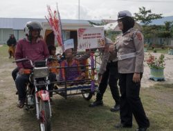 Polantas Lhokseumawe Kawal Konvoi Peringatan Hari Disabilitas Internasional