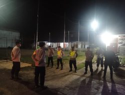 Personel Polres Lhokseumawe Amankan Kampanye Caleg Partai Aceh di Dewantara