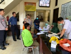 Cegah HIV dan IMS, Puluhan Tahanan Rutan Polres Lhokseumawe Jalani Pemeriksaan Kesehatan