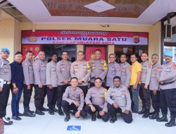 Kunker ke Mako Polsek Muara Satu, Kapolres Lhokseumawe Minta Personel Jaga Kekompakan