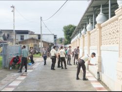 Sat Binmas Polres Lhokseumawe Gelar Baksos Dam Rangka HUT ke 43 Satpam