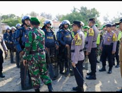 Jelang Pemilu 2024, TNI – Polri Di Kabupaten Pidie Gelar Apel Gabungan