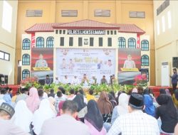 Polres Lhokseumawe Gelar Isra’ Mi’raj dan Do’a Bersama Anak Yatim