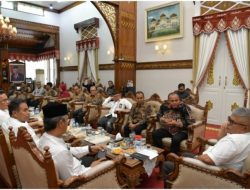 Pj Gubernur Aceh Bustami Hamzah Terima Kunjungan Kepala Puslatbang KHAN LAN RI Aceh
