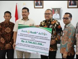 Pemko Lhokseumawe Terima Deviden Rp 2,7 M Dari Bank Aceh