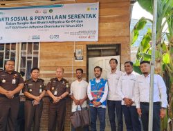 HB ke-64 Adhyaksa dan HUT ke-24 IAD 2024, Kejari Lhokseumawe Lakukan Bhakti Sosial