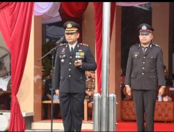 Gelar Syukuran Hari Bhayangkara ke 78, Polres Lhokseumawe Potong Tumpeng dan Berikan Penghargaan Kepada Personil