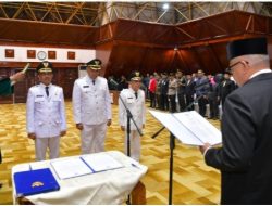 Pj Gubernur Aceh Bersama Rohaniawan Melantik Pj Bupati Dan Walikota