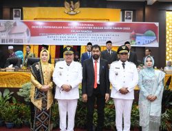 Gubernur Muzakir Manaf Lantik Bupati dan Wakil Bupati Nagan Raya