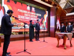 Gubernur Muzakir Manaf Lantik M Nasir Sebagai Sekda Aceh