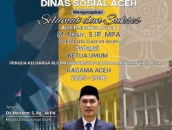 Ucapan untuk Sekda Aceh