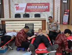 Polres Aceh Tamiang Gelar Donor Darah