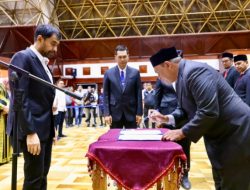 Lantik Kepala SKPA, Gubernur Mualem Ingatkan Percepatan Serapan Anggaran