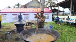 Jelang Penutupan MTQ ke 37 Aceh di Pidie Jaya, Kafilah Aceh Besar Suguhkan Kuah Beulangong