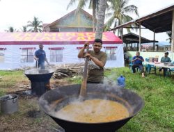 Jelang Penutupan MTQ ke 37 Aceh di Pidie Jaya, Kafilah Aceh Besar Suguhkan Kuah Beulangong