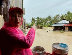 Kak Na dan Plt Kadinsos Aceh Tinjau Banjir Lhoksukon dan Aceh Timur