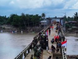 Wagub Fadhlullah Tinjau Jembatan Bailey Kuta Blang, Progres 98 Persen
