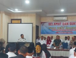 Tuha Peut Sejumlah Gampong Dilantik di Aula Kantor Camat Banda Sakti