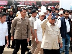 Di Tamiang Prabowo Minta Maaf Ada Daerah Yang Belum Dikunjunginya