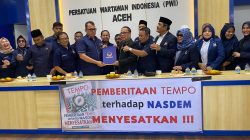 Nasdem Aceh: Pemberitaan Majalah Tempo Menyesatkan Disampaikan Dalam Pertemuan dengan PWI Aceh