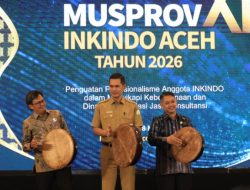 Sekda Aceh Buka MUSPROV XI INKINDO Aceh 2026