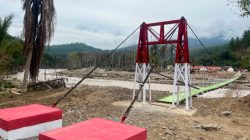 Pembanguan Jembatan Perintis Reje Payung Tuntas, Safrizal Acungkan Jempol untuk Prajurit TNI
