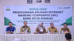 Bank Aceh Sosialisasikan Internet Banking Corporate kepada Satuan Pendidikan di Bireuen