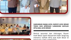Bupati Syech Muharram Kunjungi Qari dan Qariah Aceh Besar di Semarang