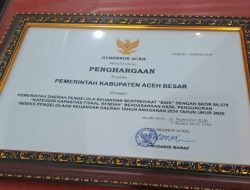Aceh Besar dengan Nilai IPKD Predikat Baik dan Tertinggi di Aceh