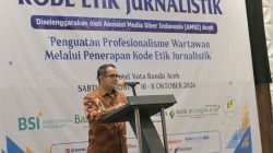 Plt. Sekda Aceh Buka Pelatihan Kode Etik Jurnalistik AMSI