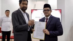Mualem Lantik Taufik sebagai Penjabat Sekda Aceh di Medan